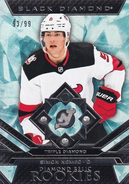 insert RC karta SIMON NĚMEC 23-24 Black Diamond Rookies Triple Diamond /99